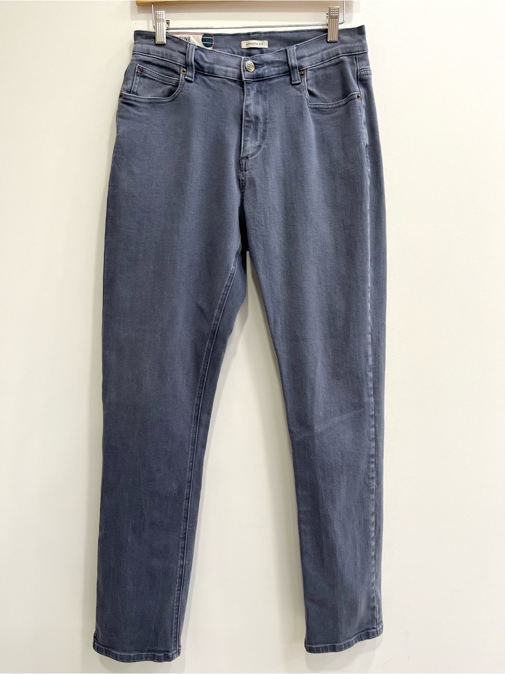 Marine Layer Men’s Athletic Fit Gray 5 Pocket Twill Pant Size 30 x 32
